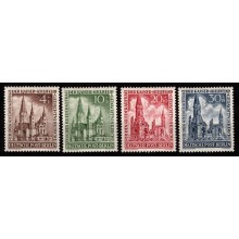 Kejser Vilhelm kirkens restaurering. Samlet sæt. Postfrisk.